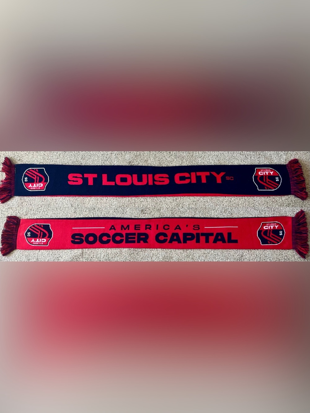 St Louis City SC America's Soccer Capital Soccer Scarf